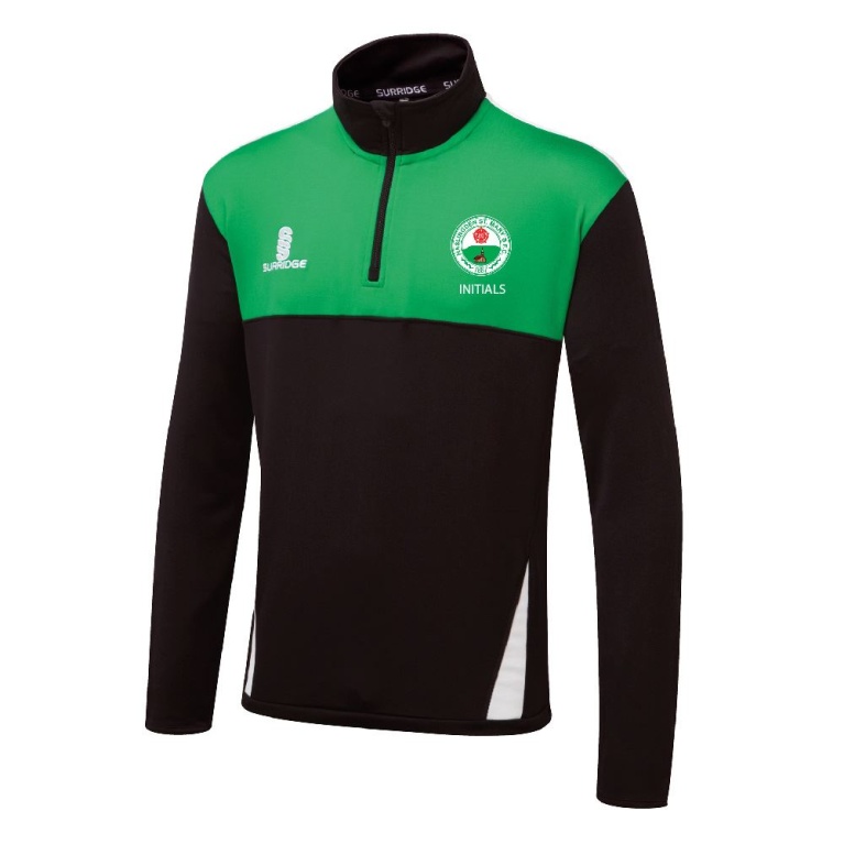 Haslingden St Marys FC - Blade Performance Top - Black Emerald White