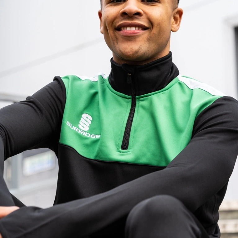 Haslingden St Marys FC - Blade Performance Top - Black Emerald White